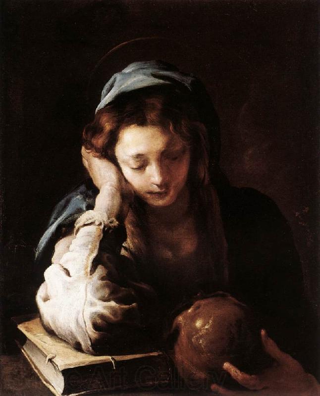 FETI, Domenico The Repentant St Mary Magdalene dfr France oil painting art